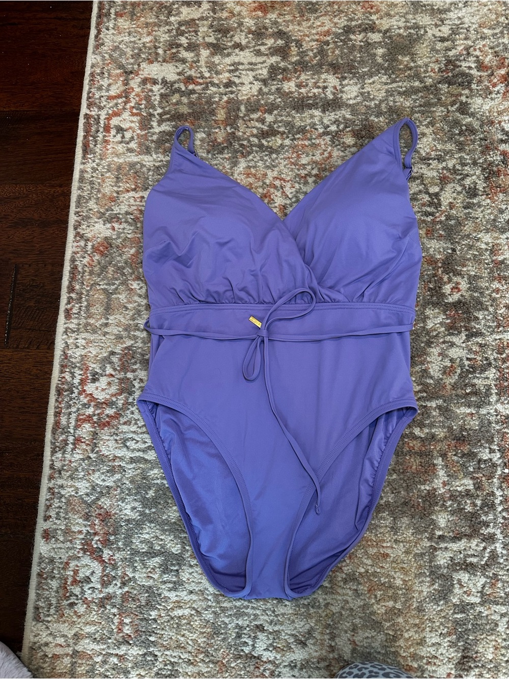 Vince Camuto Swim | “lilac” One-Piece Swimsuit with Tie Waist
